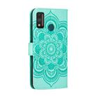 For Huawei Honor 9X Lite Mandala Embossing Pattern Horizontal Flip PU Leather Case with Holder & Card Slots & Walle & Lanyard(Green) - 3