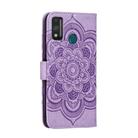 For Huawei Honor 9X Lite Mandala Embossing Pattern Horizontal Flip PU Leather Case with Holder & Card Slots & Walle & Lanyard(Purple) - 3