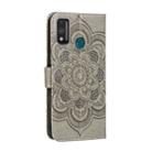 For Huawei Honor 9X Lite Mandala Embossing Pattern Horizontal Flip PU Leather Case with Holder & Card Slots & Walle & Lanyard(Gray) - 3