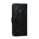 For Huawei Honor 9X Lite Mandala Embossing Pattern Horizontal Flip PU Leather Case with Holder & Card Slots & Walle & Lanyard(Black) - 3