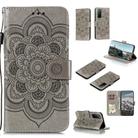 For Huawei Honor Play 4 / Maimang 9 / Mate 40 Lite Mandala Embossing Pattern Horizontal Flip PU Leather Case with Holder & Card Slots & Walle & Lanyard(Gray) - 1