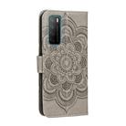 For Huawei Honor Play 4 / Maimang 9 / Mate 40 Lite Mandala Embossing Pattern Horizontal Flip PU Leather Case with Holder & Card Slots & Walle & Lanyard(Gray) - 3