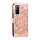 For Huawei Honor Play 4 / Maimang 9 / Mate 40 Lite Mandala Embossing Pattern Horizontal Flip PU Leather Case with Holder & Card Slots & Walle & Lanyard(Rose Gold) - 3