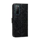 For Huawei Honor Play 4 / Maimang 9 / Mate 40 Lite Mandala Embossing Pattern Horizontal Flip PU Leather Case with Holder & Card Slots & Walle & Lanyard(Black) - 3