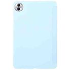 For Honor Pad 10 12.1 GEBEI 3-folding Holder Shockproof Flip Leather Tablet Case(Sky Blue) - 3