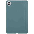 For Honor Pad 10 12.1 GEBEI 3-folding Holder Shockproof Flip Leather Tablet Case(Dark Green) - 3