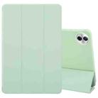 For Honor Pad 10 12.1 GEBEI 3-folding Holder Shockproof Flip Leather Tablet Case(Green) - 1
