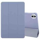 For Honor Pad 10 12.1 GEBEI 3-folding Holder Shockproof Flip Leather Tablet Case(Lavender Purple) - 1