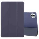 For Honor Pad 10 12.1 GEBEI 3-folding Holder Shockproof Flip Leather Tablet Case(Dark Blue) - 1
