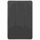For Honor Pad 10 12.1 GEBEI 3-folding Holder Shockproof Flip Leather Tablet Case(Black) - 2