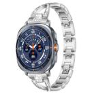 For Samsung Galaxy Watch Ultra/Ultra 2025 xDfind X-Shaped Single Row Diamond Metal Watch Band(Silver) - 1
