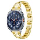 For Samsung Galaxy Watch Ultra/Ultra 2025 xDfind X-Shaped Single Row Diamond Metal Watch Band(Gold) - 1