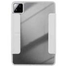 For Xiaomi Pad 7 / 7 Pro Magnetic Detachable Dual-Clasp Acrylic Deformation Leather Tablet Case(Grey) - 3