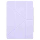 For Xiaomi Pad 7 / 7 Pro Magnetic Detachable Dual-Clasp Acrylic Deformation Leather Tablet Case(Taro Purple) - 2
