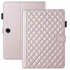 For OPPO Pad SE 11 inch Rhombus Lattice Leather Tablet Case(Rose Gold) - 2