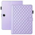 For OPPO Pad SE 11 inch Rhombus Lattice Leather Tablet Case(Purple) - 2