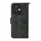 For OPPO A3x 5G India / A3 / A3x / A40 4G Multi-card Slots Crossbody Cowhide Leather Phone Case(Green) - 3