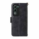 For OPPO A5 5G / 4G Global Multi-card Slots Crossbody Cowhide Leather Phone Case(Black) - 3