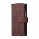 For Samsung Galaxy Z Fold7 5G Multifunctional Frosted Zipper Wallet Leather Phone Case(Coffee) - 2
