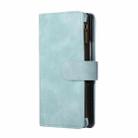 For Samsung Galaxy Z Fold7 5G Multifunctional Frosted Zipper Wallet Leather Phone Case(Light Blue) - 2