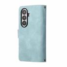 For Samsung Galaxy Z Fold7 5G Multifunctional Frosted Zipper Wallet Leather Phone Case(Light Blue) - 3
