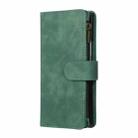 For Samsung Galaxy Z Fold7 5G Multifunctional Frosted Zipper Wallet Leather Phone Case(Green) - 2