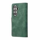 For Samsung Galaxy Z Fold7 5G Multifunctional Frosted Zipper Wallet Leather Phone Case(Green) - 3