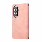 For Samsung Galaxy Z Fold7 5G Multifunctional Frosted Zipper Wallet Leather Phone Case(Pink) - 3