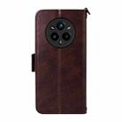 For Realme 14 Pro+ Multi-card Slots Crossbody Cowhide Leather Phone Case(Brown) - 3