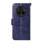 For Realme 14 Pro+ Multi-card Slots Crossbody Cowhide Leather Phone Case(Blue) - 3