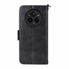 For Realme 14 Pro+ Multi-card Slots Crossbody Cowhide Leather Phone Case(Black) - 3