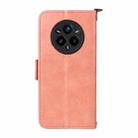 For Realme 14 Pro+ Multi-card Slots Crossbody Cowhide Leather Phone Case(Pink) - 3