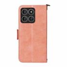 For Motorola Edge 60 Pro / 60s Pro 5G Multi-card Slots Crossbody Cowhide Leather Phone Case(Pink) - 3
