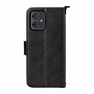 For Motorola Moto G54 / G64 / G64y Multi-card Slots Crossbody Cowhide Leather Phone Case(Black) - 3