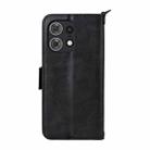 For Motorola Edge 50 Pro Multi-card Slots Crossbody Cowhide Leather Phone Case(Black) - 3
