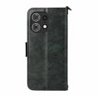 For Motorola Edge 50 Pro Multi-card Slots Crossbody Cowhide Leather Phone Case(Green) - 3