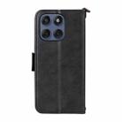 For Motorola Edge 60 Fusion Multi-card Slots Crossbody Cowhide Leather Phone Case(Black) - 3
