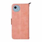 For Sharp Aquos wish5 Multi-card Slots Crossbody Cowhide Leather Phone Case(Pink) - 3