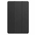 For OPPO Pad SE Custer Texture 3-Fold Holder Leather Smart Tablet Case(Black) - 2