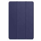 For OPPO Pad SE Custer Texture 3-Fold Holder Leather Smart Tablet Case(Dark Blue) - 2