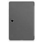 For OPPO Pad SE Custer Texture 3-Fold Holder Leather Smart Tablet Case(Gray) - 3