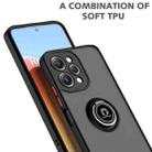 For Redmi 12 4G Q Shadow 1 Series TPU + PC Phone Case with Ring(Black+Black) - 2