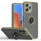 For Redmi 12 4G Q Shadow 1 Series TPU + PC Phone Case with Ring(Army Green) - 1
