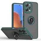 For Redmi 12 4G Q Shadow 1 Series TPU + PC Phone Case with Ring(Dark Green) - 1