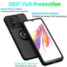 For Redmi 12C / 11A Q Shadow 1 Series TPU + PC Phone Case with Ring(Sky Blue) - 2