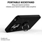 For Redmi 13 4G / Note 13R 5G Q Shadow 1 Series TPU + PC Phone Case with Ring(Black+Black) - 3