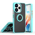 For Redmi 13 4G / Note 13R 5G Q Shadow 1 Series TPU + PC Phone Case with Ring(Sky Blue) - 1