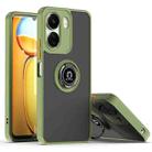 For Redmi 13C 4G Q Shadow 1 Series TPU + PC Phone Case with Ring(Army Green) - 1