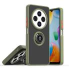 For Redmi 14C 4G Q Shadow 1 Series TPU + PC Phone Case with Ring(Army Green) - 1