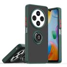 For Redmi 14C 4G Q Shadow 1 Series TPU + PC Phone Case with Ring(Dark Green) - 1